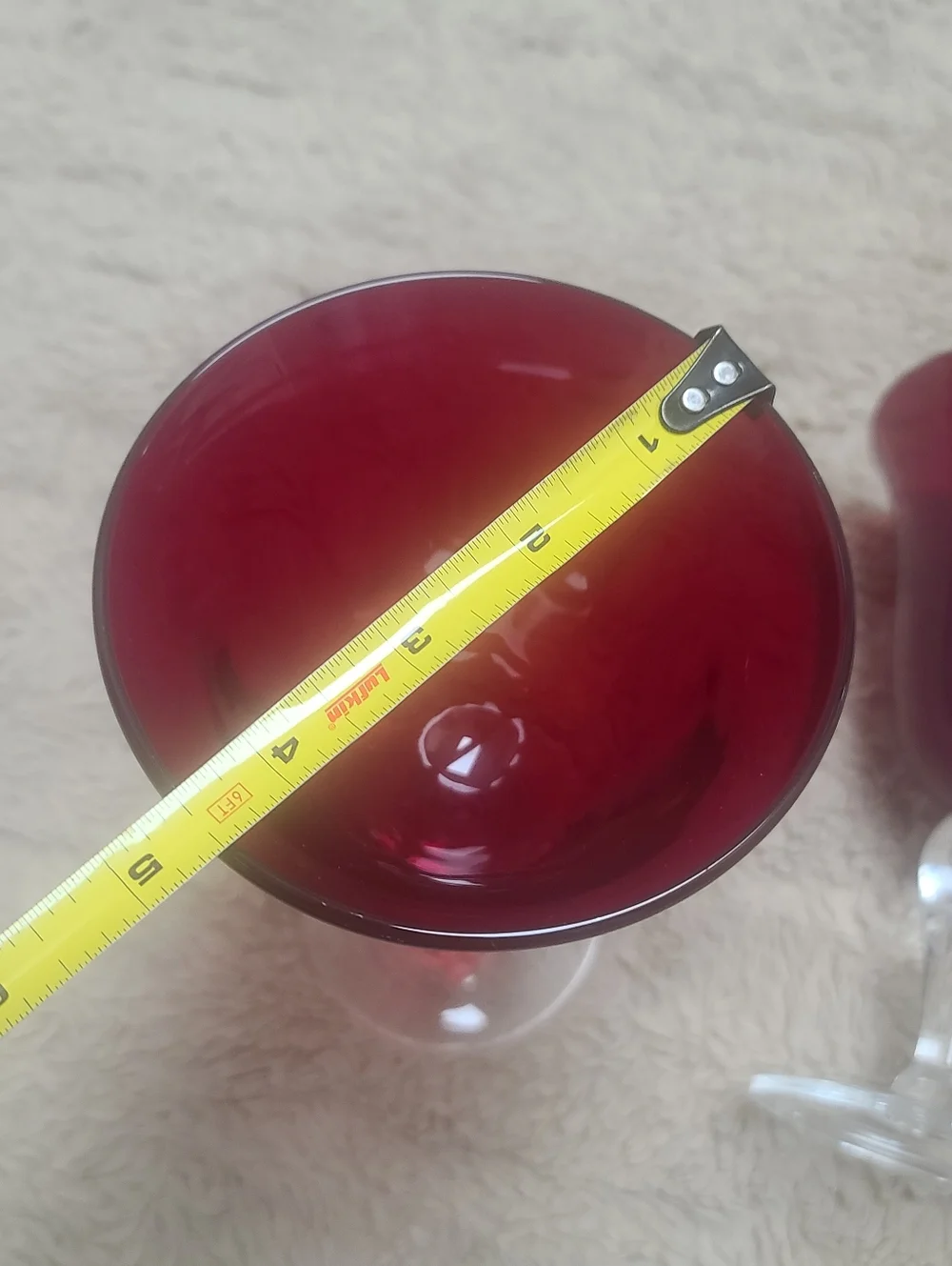 Artland Iris Ruby Water Goblets Set Of 2 - Picture 3 of 5